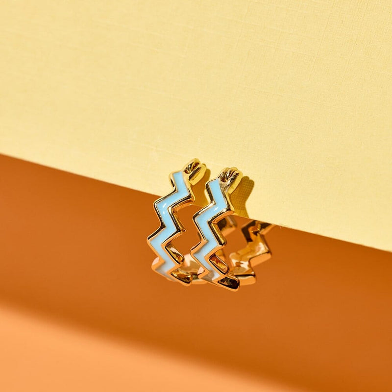 Ziggy Enamel Pura Vida Hoop Earrings