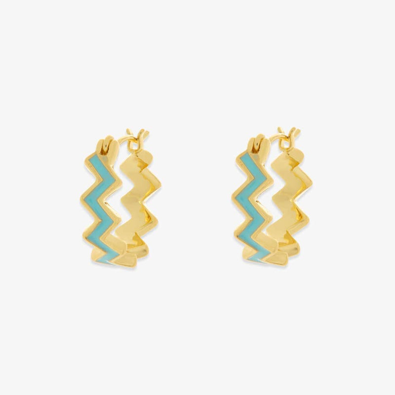 Ziggy Enamel Pura Vida Hoop Earrings
