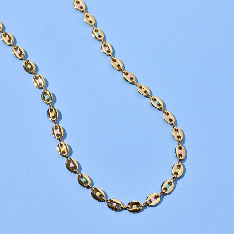 Mariner Enamel Chain Necklace