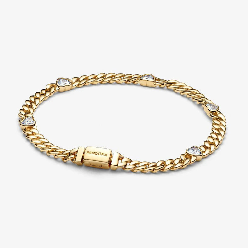 Gold Cuban Chain Pandora Bracelet