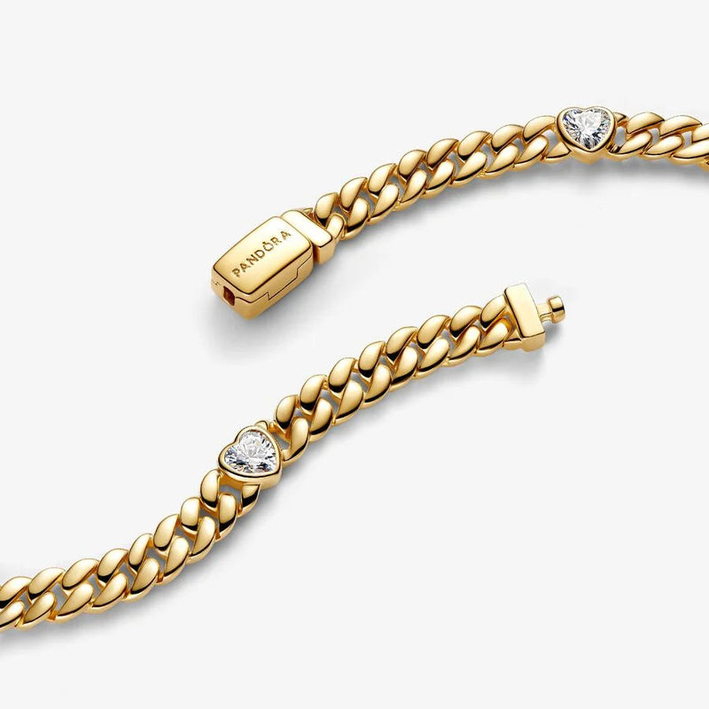 Gold Cuban Chain Pandora Bracelet