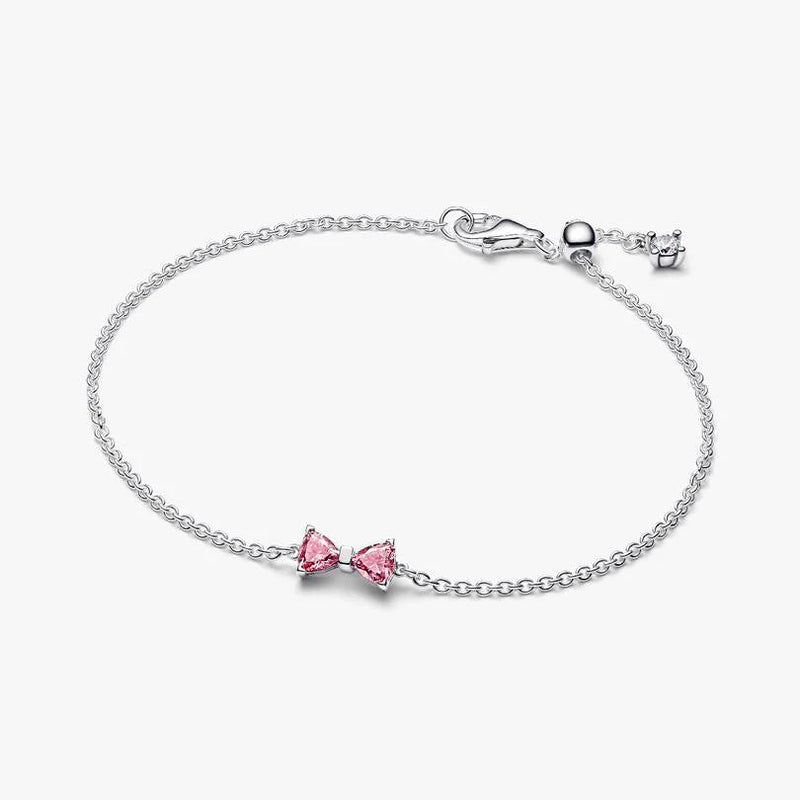 Pink Bow Chain Pandora Bracelet