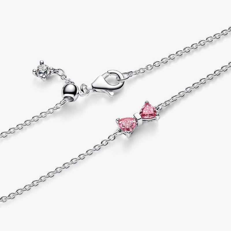 Pink Bow Chain Pandora Bracelet