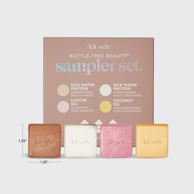 Bottle Free Shampoo & Conditioner Sampler Set by Kitsch