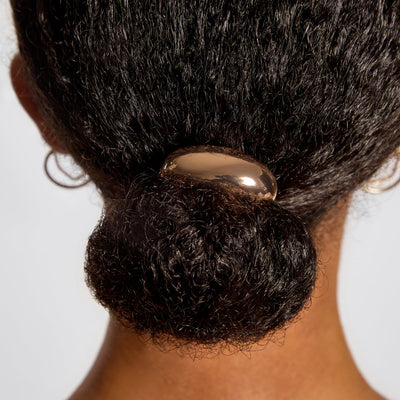 Gold Metal Cloud Puff Hair Ties by Kitsch