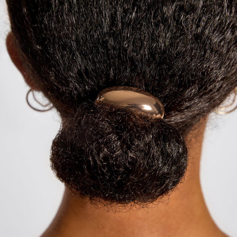 Gold Metal Cloud Puff Hair Ties by Kitsch