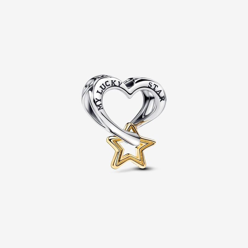 Lucky Star & Heart Pandora Charm