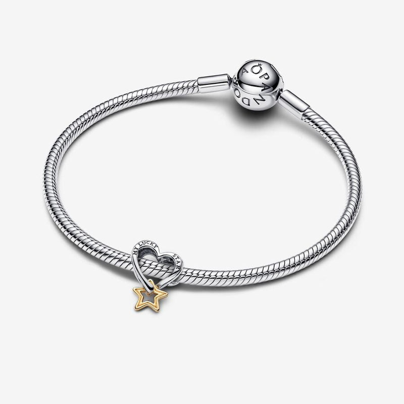 Lucky Star & Heart Pandora Charm