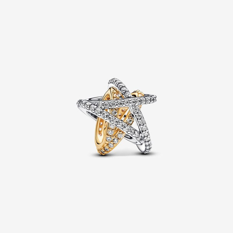 Sparkling Crossover Star Pandora Charm