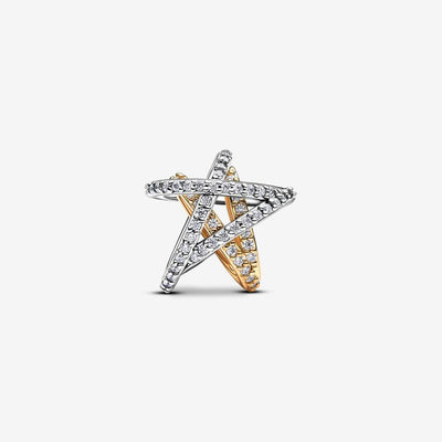 Sparkling Crossover Star Pandora Charm