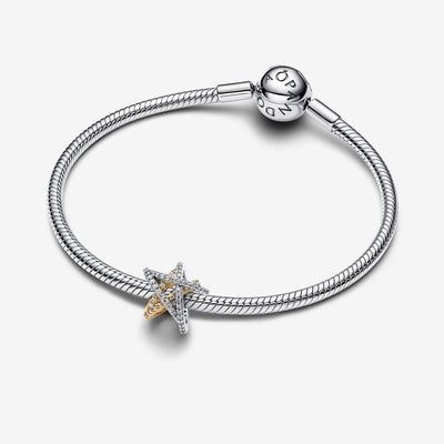 Sparkling Crossover Star Pandora Charm