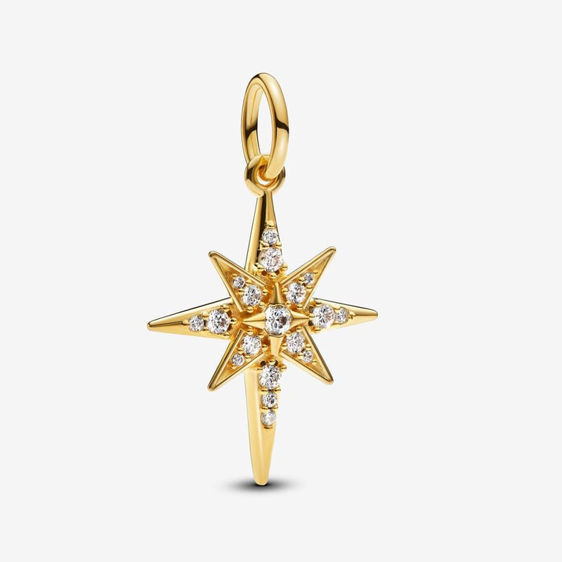 Sparkling North Star Dangle Pandora Charm