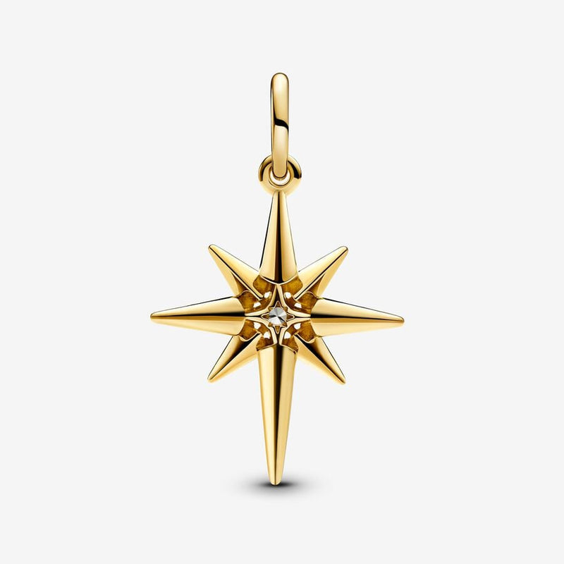 Sparkling North Star Dangle Pandora Charm