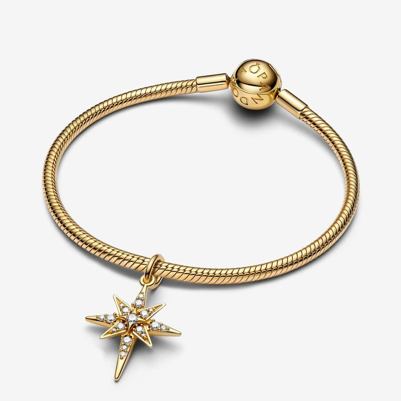 Sparkling North Star Dangle Pandora Charm