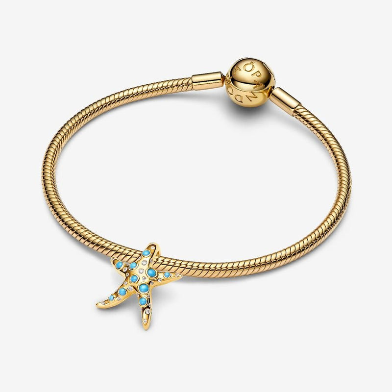 Sparkling Blue Starfish Pandora Charm