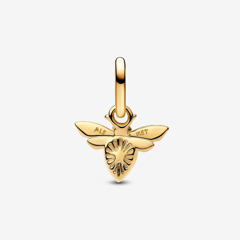Mini White Bee Pandora Dangle Charm