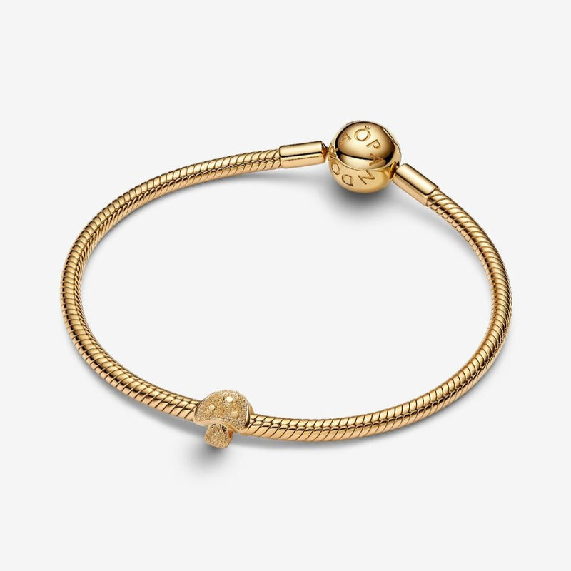 Mini Textured Gold Mushroom Pandora Charm