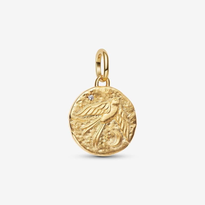 Swallow Medallion Pandora Charm