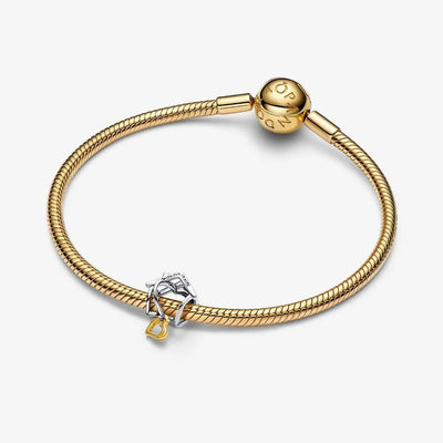 Home & Heart Silver and Gold Pandora Charm