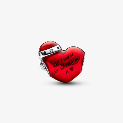 Metallic Red Christmas Hat Pandora Charm