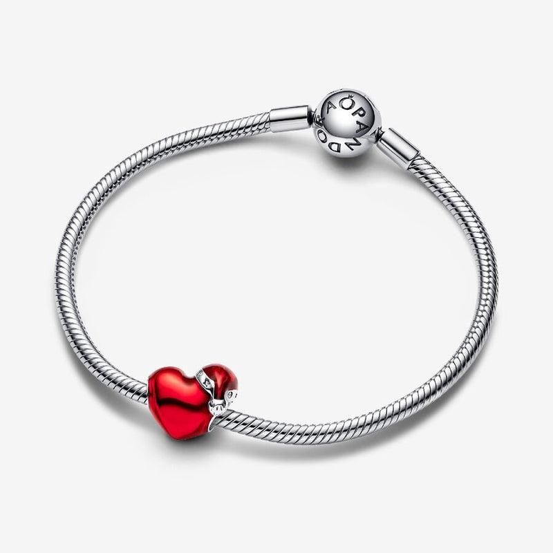 Metallic Red Christmas Hat Pandora Charm