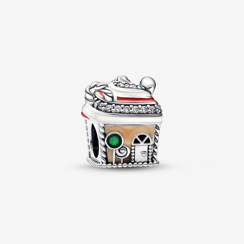Festive Gingerbread House Pandora Charm