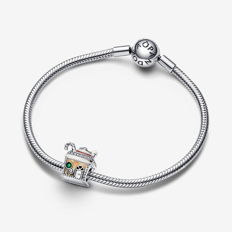 Festive Gingerbread House Pandora Charm