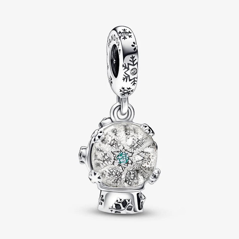 Snowflake Snow Globe Dangle Pandora Charm