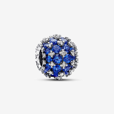 Sparkling Pavé Round Blue Pandora Charm