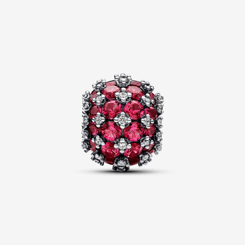 Sparkling Pavé Round Pink Pandora Charm