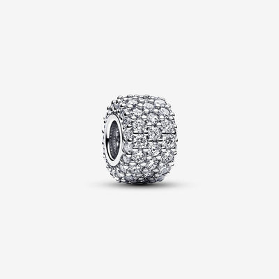 Sparkling Pavé Triple-row Pandora Charm