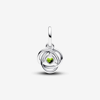 August Spring Green Eternity Circle Dangle Pandora Charm