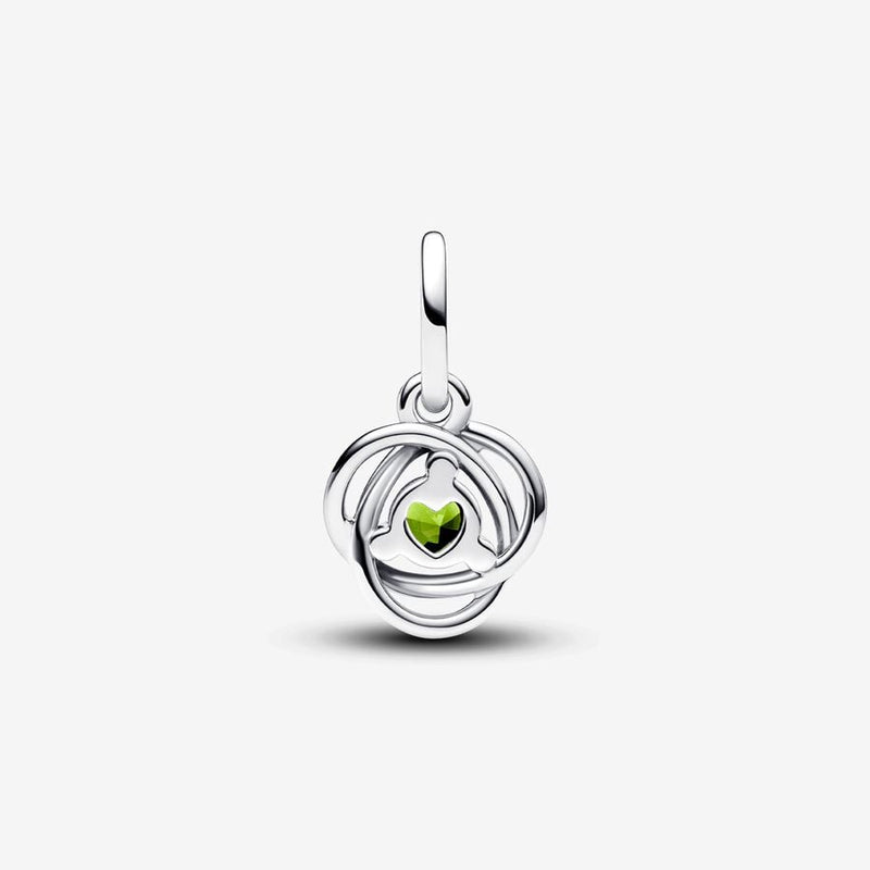 August Spring Green Eternity Circle Dangle Pandora Charm