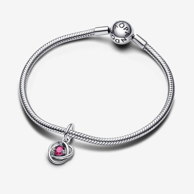 October Pink Eternity Circle Dangle Pandora Charm