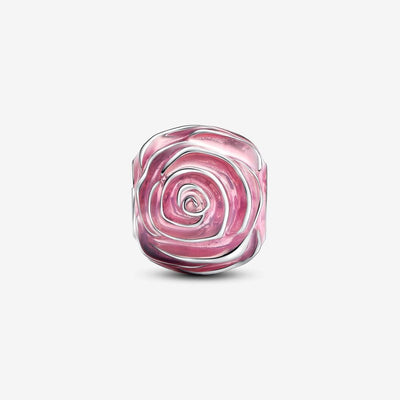 Pink Rose in Bloom Pandora Charm