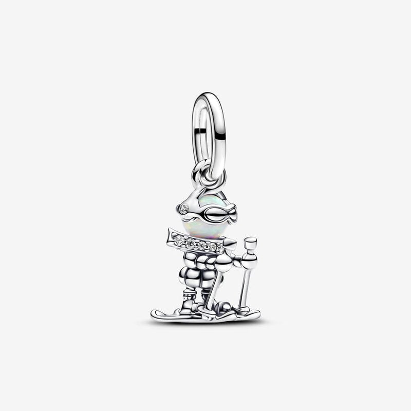 Skier Dangle Pandora Charm