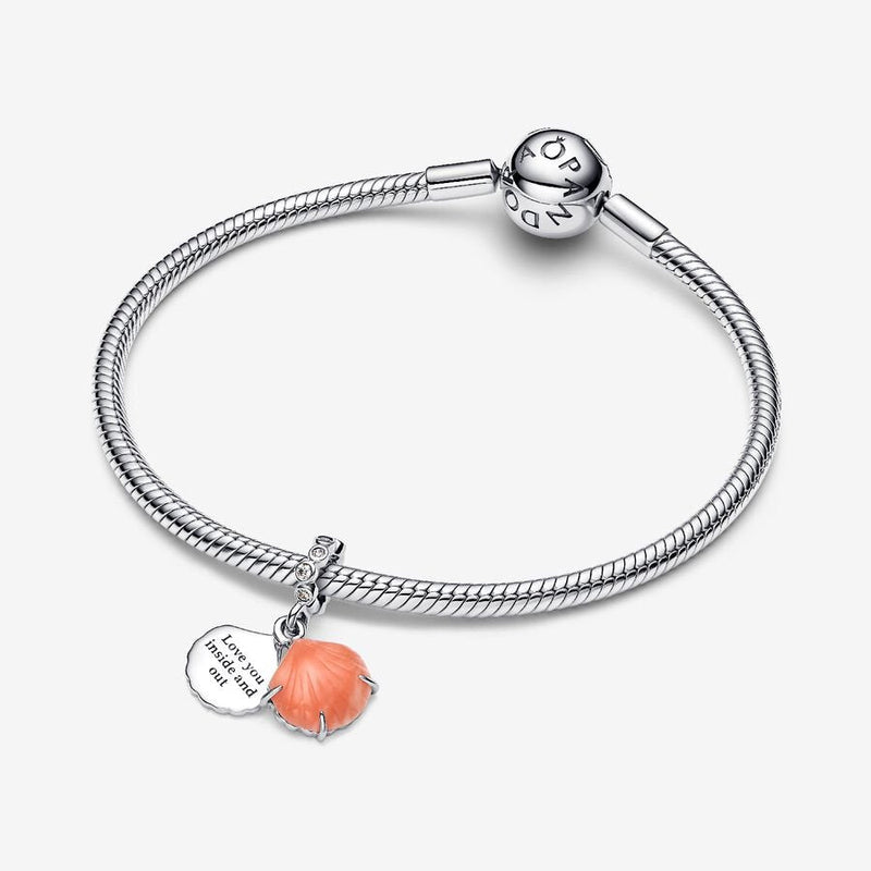 Coral Shell Pandora Dangle Charm