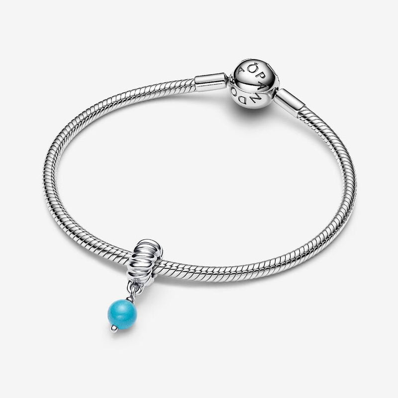 Turquoise Dangle Pandora Charm