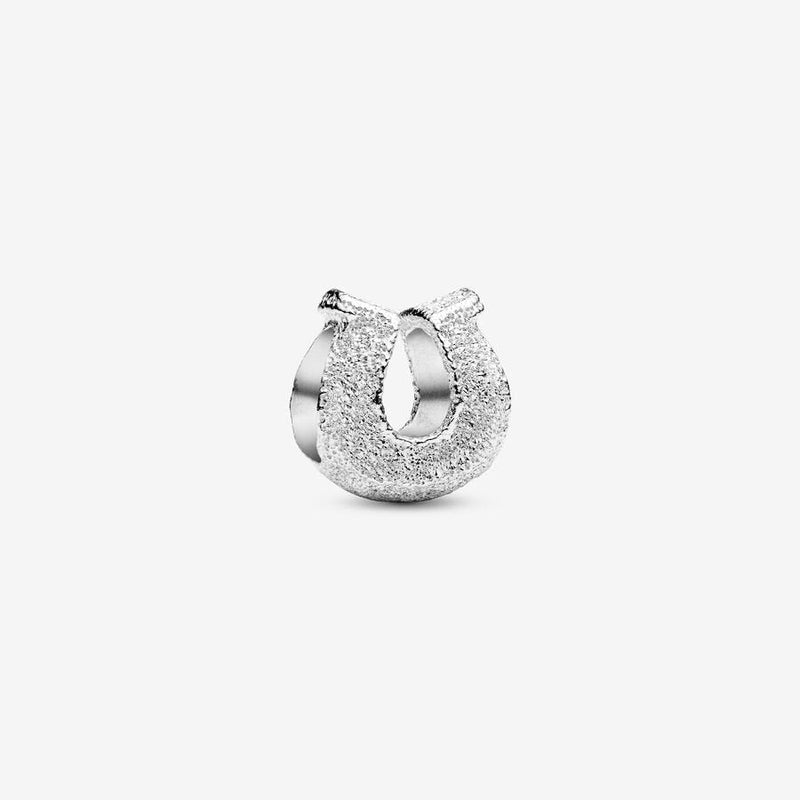Mini Textured Silver Horseshoe Pandora Charm