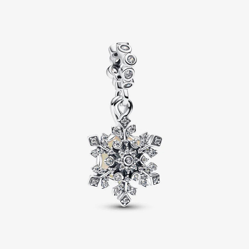 Snowflake Double Dangle Pandora Charm