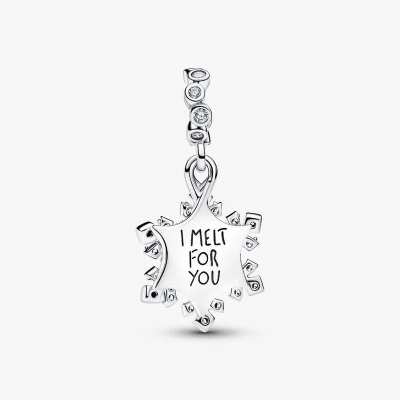 Snowflake Double Dangle Pandora Charm