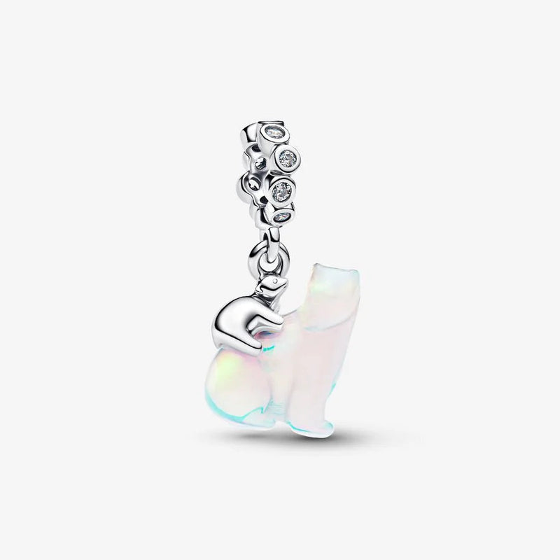 Polar Bear Mother & Cub Dangle Pandora Charm