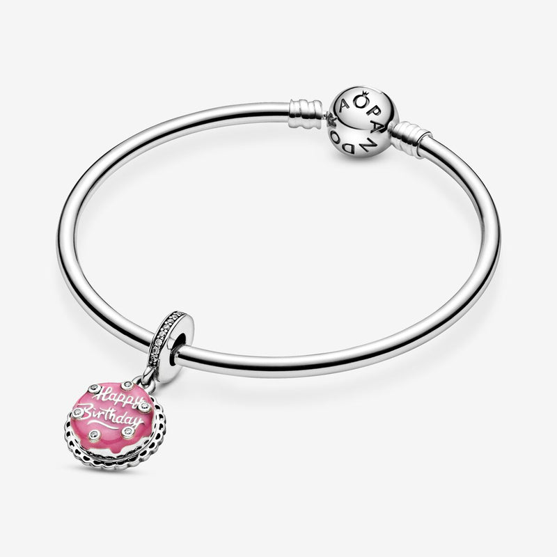 Pink Birthday Cake Dangle Pandora Charm