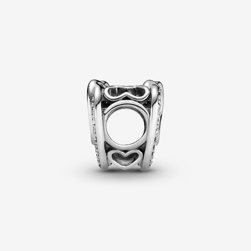 Sparkling Entwined Hearts Pandora Charm