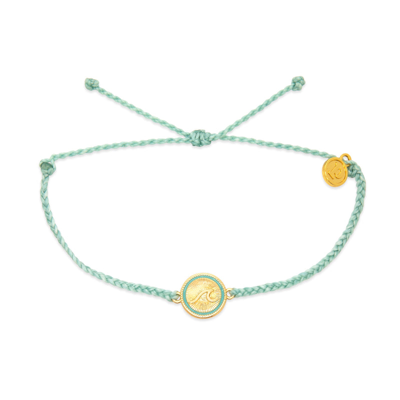 Tidal Wave Gold Charm Pura Vida Bracelet