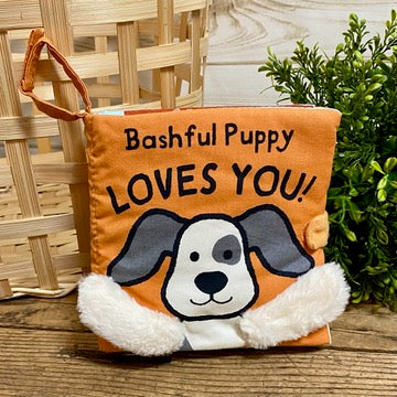 Bashful Puppy Loves You Jellycat Book