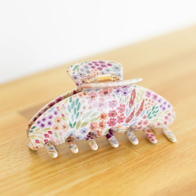 Floral Hair Claw Clips