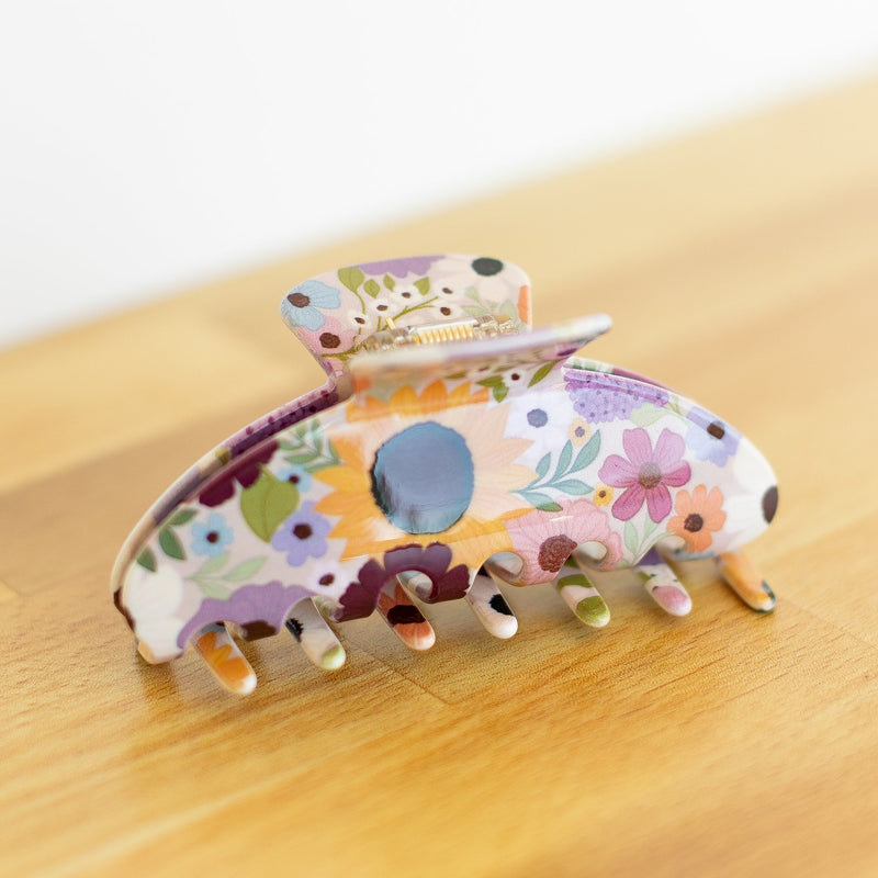 Floral Hair Claw Clips