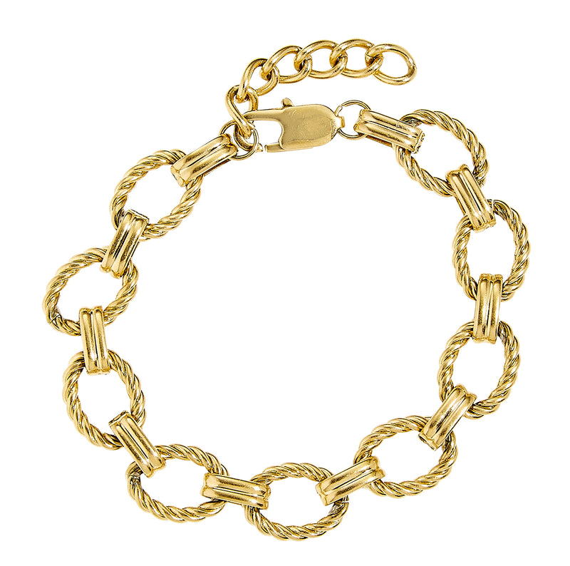 Braided Link Chain Bracelet