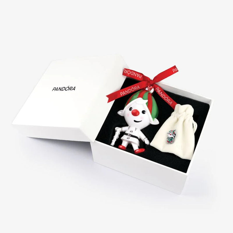 Elf Ornament and Charm Pandora Gift Set